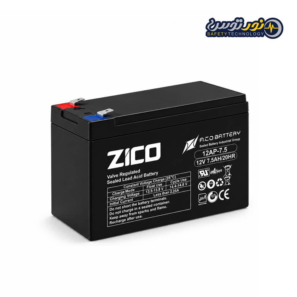 ups battery zico 7.5ah باتری یو پی اس 7.5 آمپر زیکو - تصویر 1