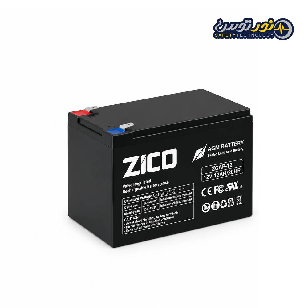 ups battery zico12ah باتری یو پی اس 12 آمپر زیکو - تصویر 1